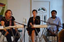 Ska stemmt in Ansbach Transpis und diskutiert zum Thema: "Geflohen. Und Jetzt?"